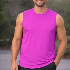 Kenneth Cole Men's Performance Tank Top in Vibrant Fuchsia